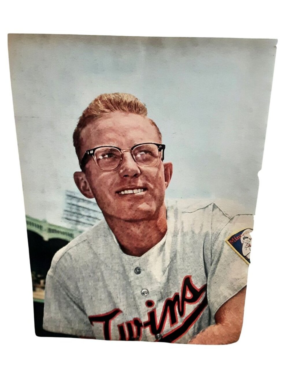 1962 Rich Rollins Minnesota Twins Vintage Color Baseball Photo Magazine Page